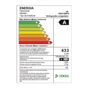 LG Refrigeradora LG Side by Side 509L con Múltiple Flujo de Aire, Total No Frost y Panel LED Táctil, GS51MPD